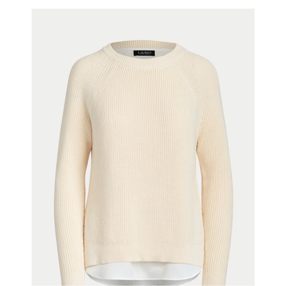 Lauren Ralph Lauren Layered Cable-Knit Sweater - Picture 3 of 8